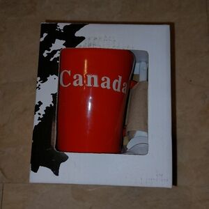 Ceramic cup and  spoon set nwt